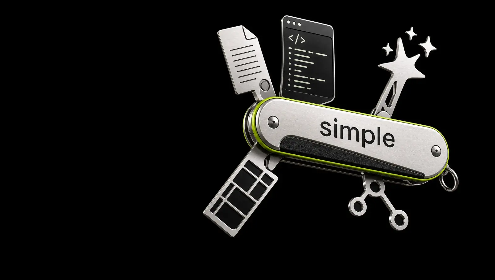 3D-швейцарский нож для бизнеса от Simple